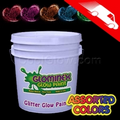 Glominex Glitter Glow Paint Assorted Gallons